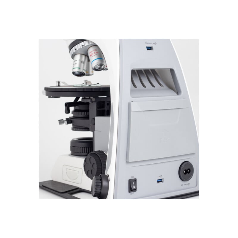 Motic microscoop Panthera TEC POL Epi, trino, infinity, plan, achro, 50x-400x, 10x/20 mm, halogeen/LED