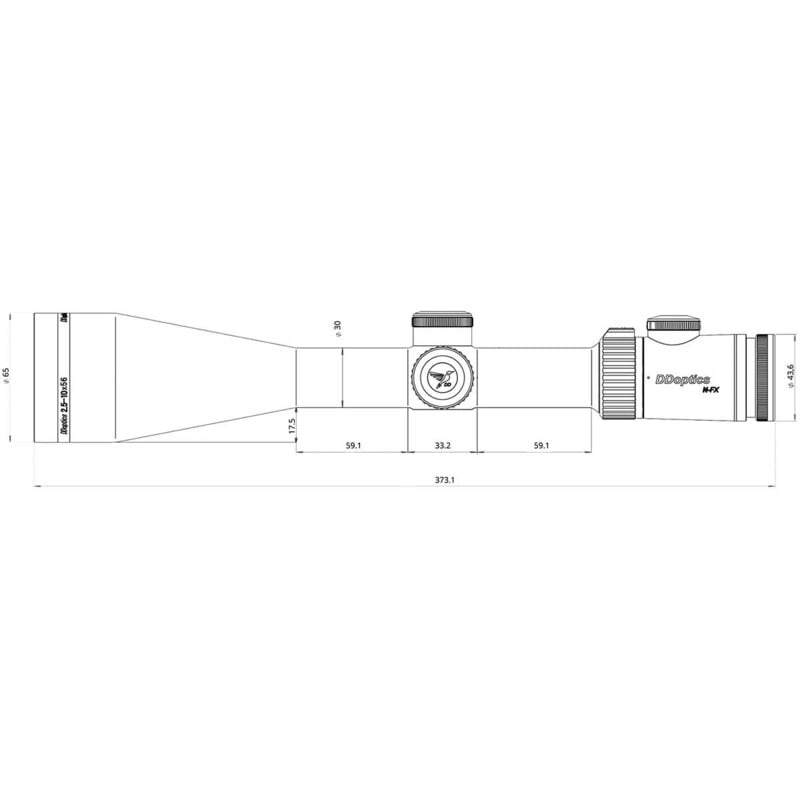 DDoptics Mira telescópica Nighteagle NFX V4 2,5-10x56