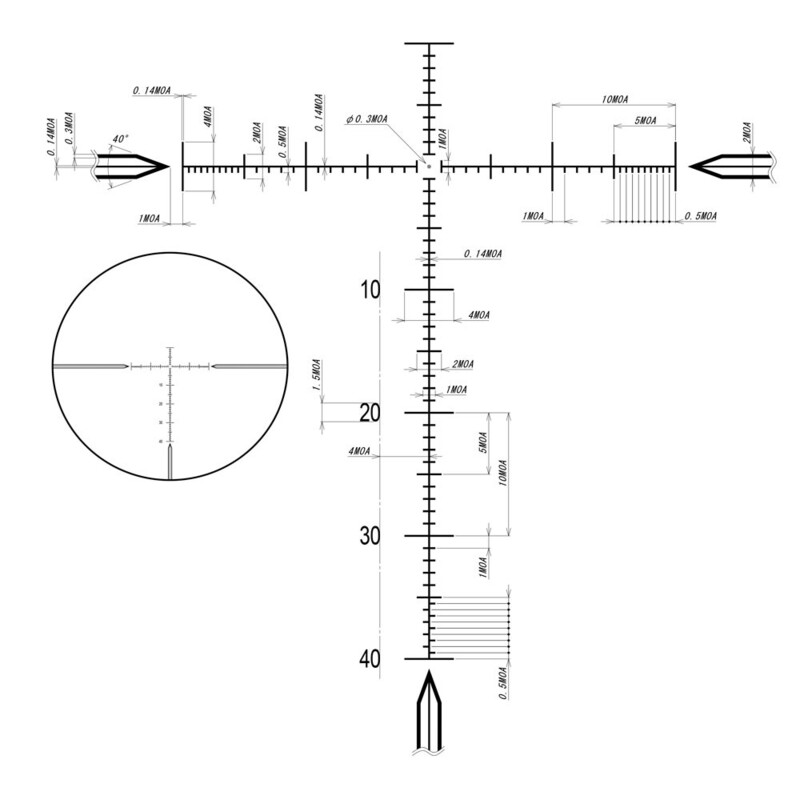 DDoptics Riflescope DDMP V6 5-30x56 tacA MOA