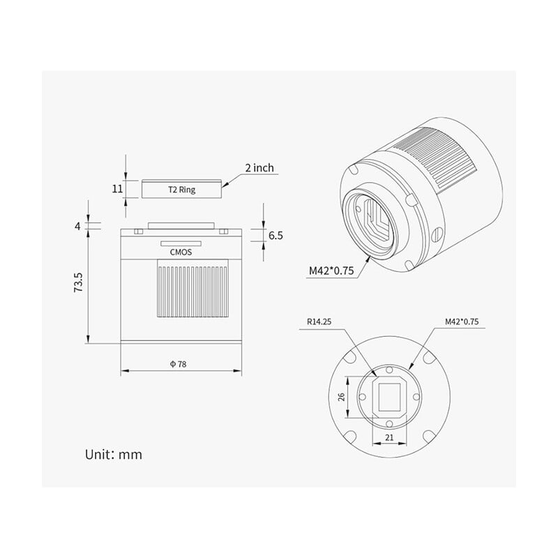 ZWO Camera ASI 992 MM Pro SWIR Mono