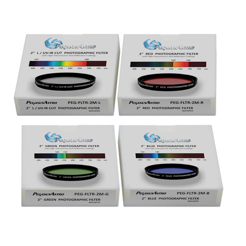PegasusAstro Filterwiel Indigo + filters LRGB 2"