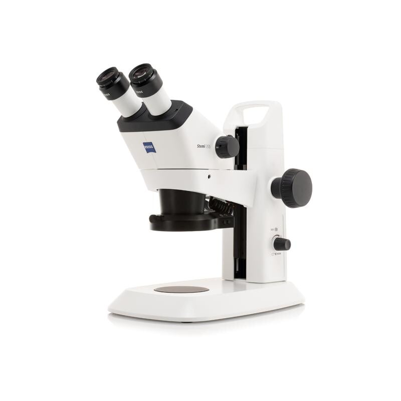 ZEISS Microscopio stereo zoom Stemi 355, C Mat, trino, w.d. 110 mm, 10x/23, 5,5:1 , 7,2x-40x, AL, RL C LED, ESD