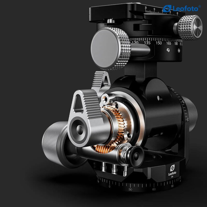Leofoto Geared tripod head G4 PROM