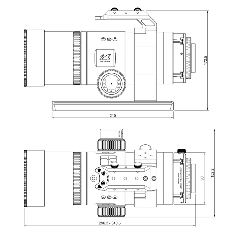 William Optics Refractor apocromático AP 56/269 UltraCat 56 WIFD