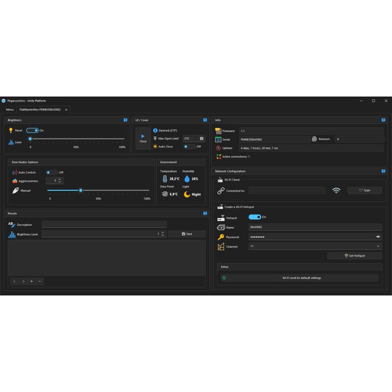 PegasusAstro flat field mask FlatMaster 120 Neo