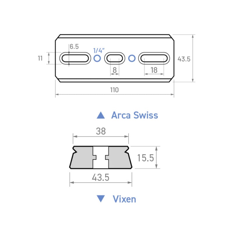 William Optics Rotaia prismatica in stile Vixen / Arca-Swiss 110 mm