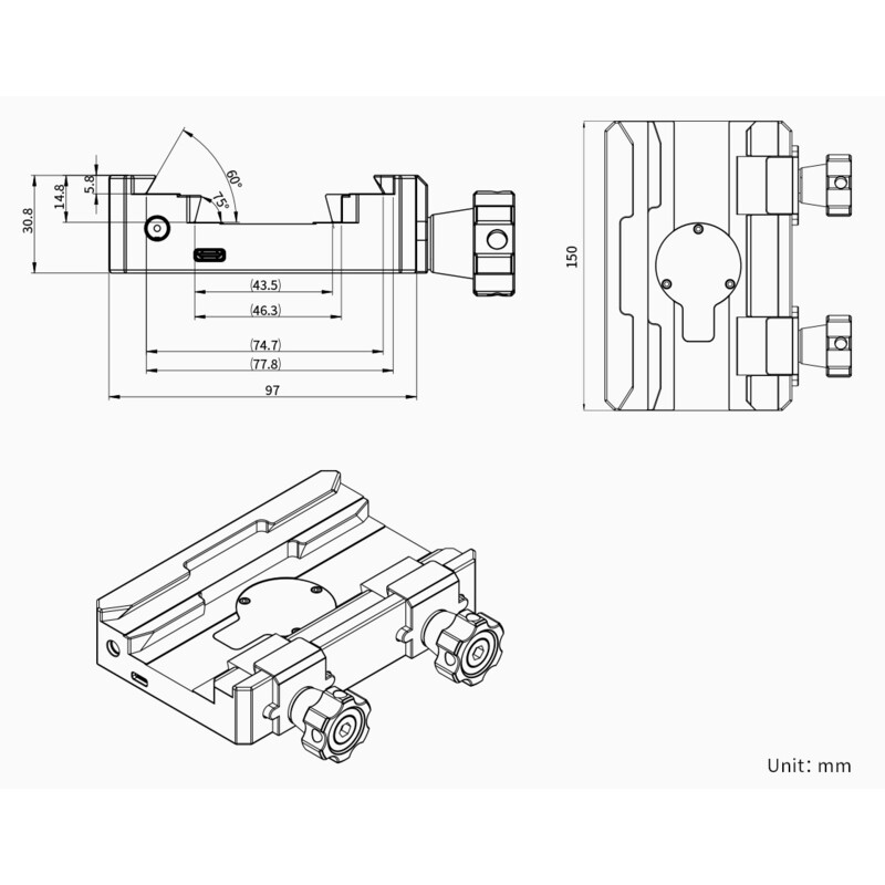 ZWO Montura AM7 Harmonic Equatorial + Tripod TC40