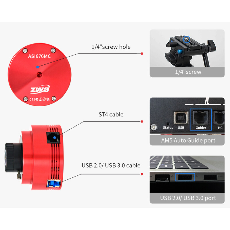 ZWO Fotocamera ASI 676 MC Color