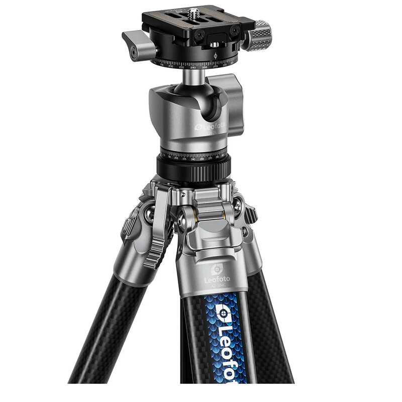 Leofoto Carbon tripod AZ-204C+LH-25R Azure Half Silver