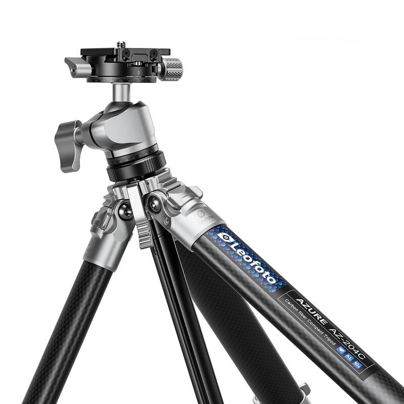 Leofoto Carbon tripod AZ-204C+LH-25R Azure Half Silver