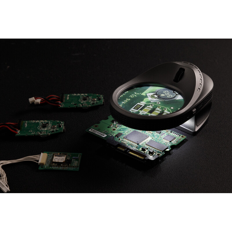 FPS Lente d`Ingrandimento Micro Mouse elektronische Lupe – 5x bis 10x Zoom, Kamera, UV-Licht & 2,8" Display, inkl SD Karte