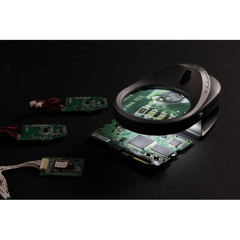 FPS Lupa electrónica Micro Mouse: zoom de 5x a 10x, cámara, luz UV y pantalla de 2,8"