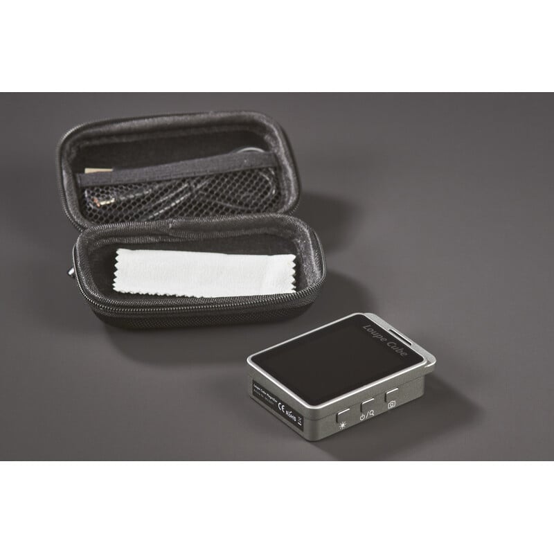 FPS Lupa electrónica Magic Loupe Cube: compacta, zoom de 7x a 19x, luz UV y pantalla de 2,4"