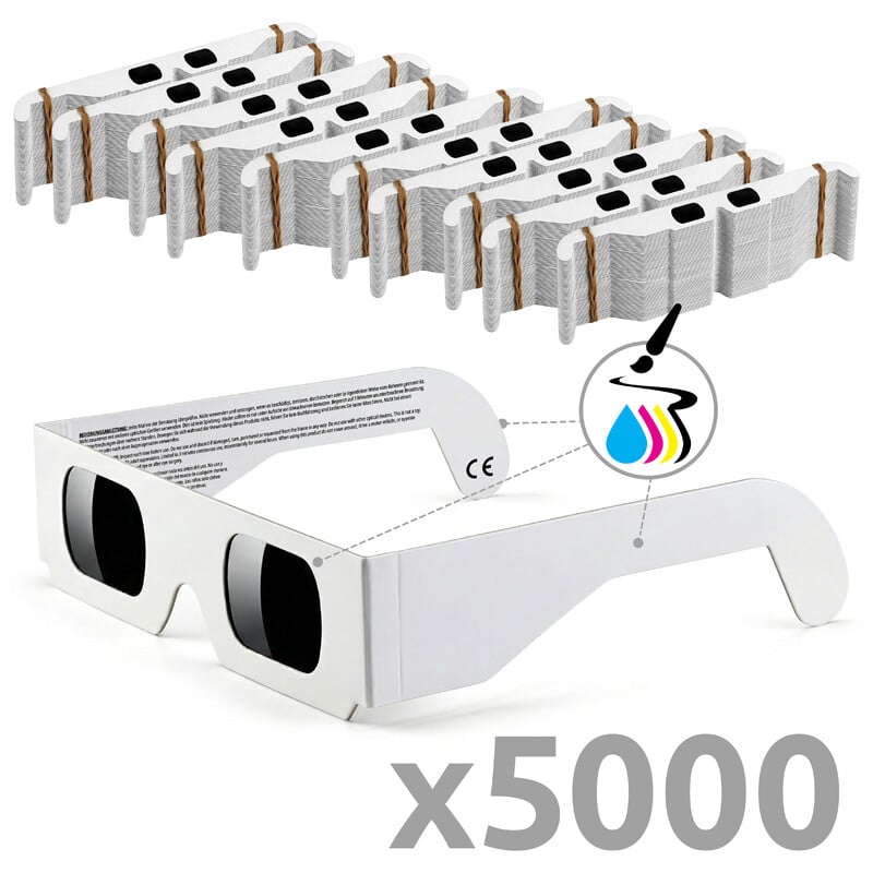 Omegon Gafas para eclipses solares OEM Solar Safe 5.000 unidades.