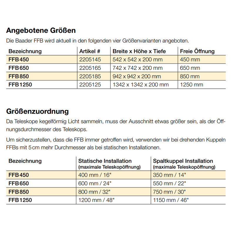 Baader Flatfieldmasker FFB 650 mm