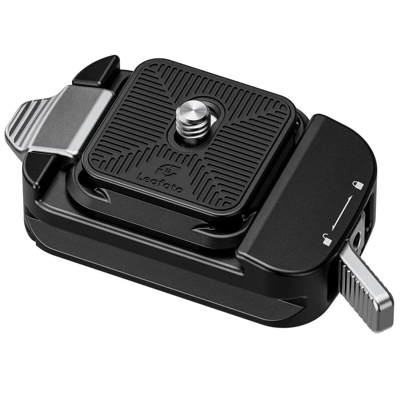 Leofoto Fast coupling QF-02+QP-38 black