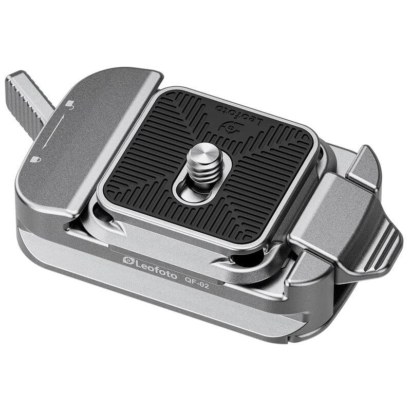Leofoto Fast coupling QF-02+QP-38 silver