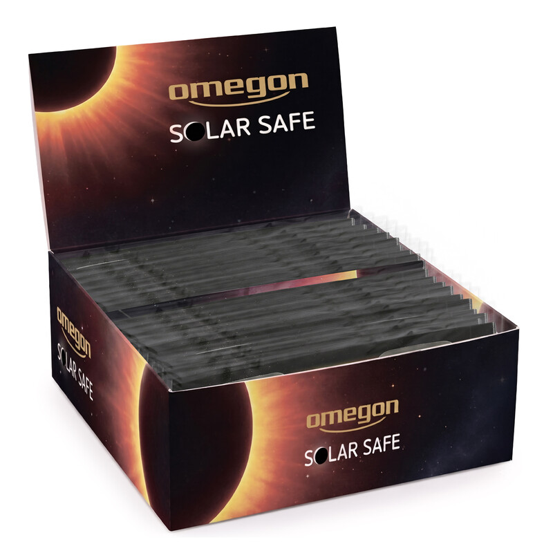 Omegon Occhiali per eclissi solare Sofi Solar Safe in espositore da 50 pezzi