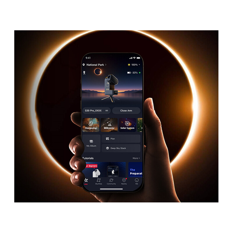 ZWO Smart Telescope AP 30/160 Seestar S30 Pro Total Solar Eclipse Edition