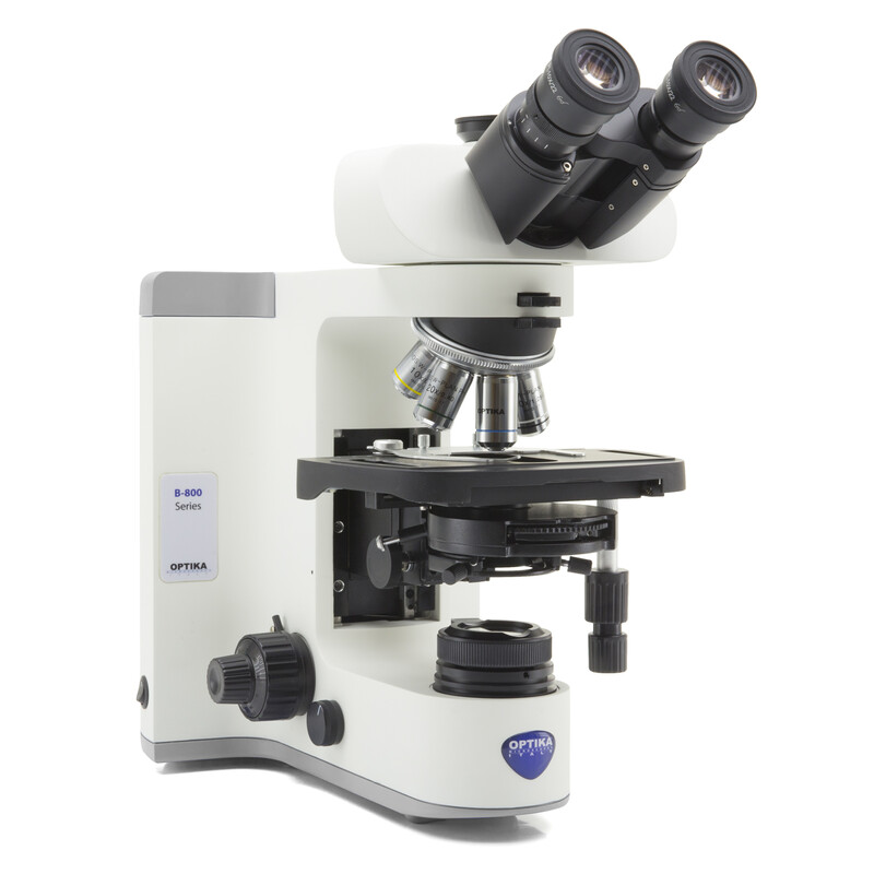 Optika Microscopio B-810PH, trino, HF, PH, (DF), infinito, plano, 100-1000x, LED