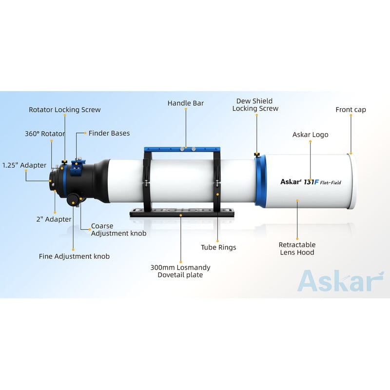 Askar Apochromatische refractor AP 131/983 131F Flatfield