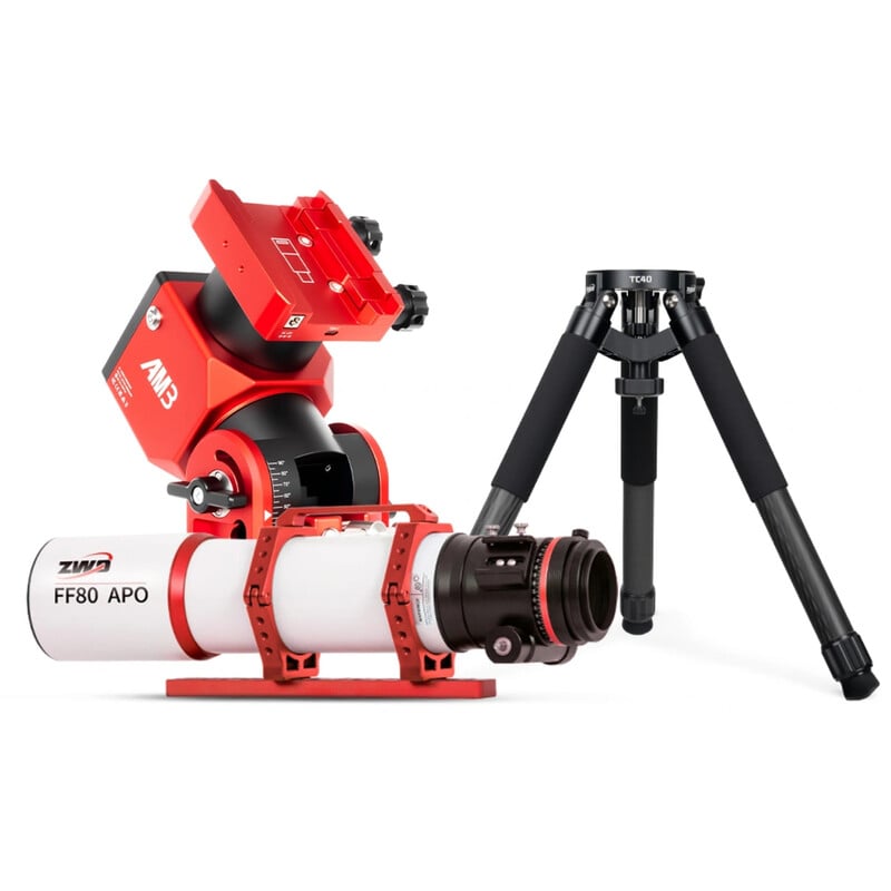 ZWO Rifrattore Apocromatico AP 80/600 FF80 AM3N TC40