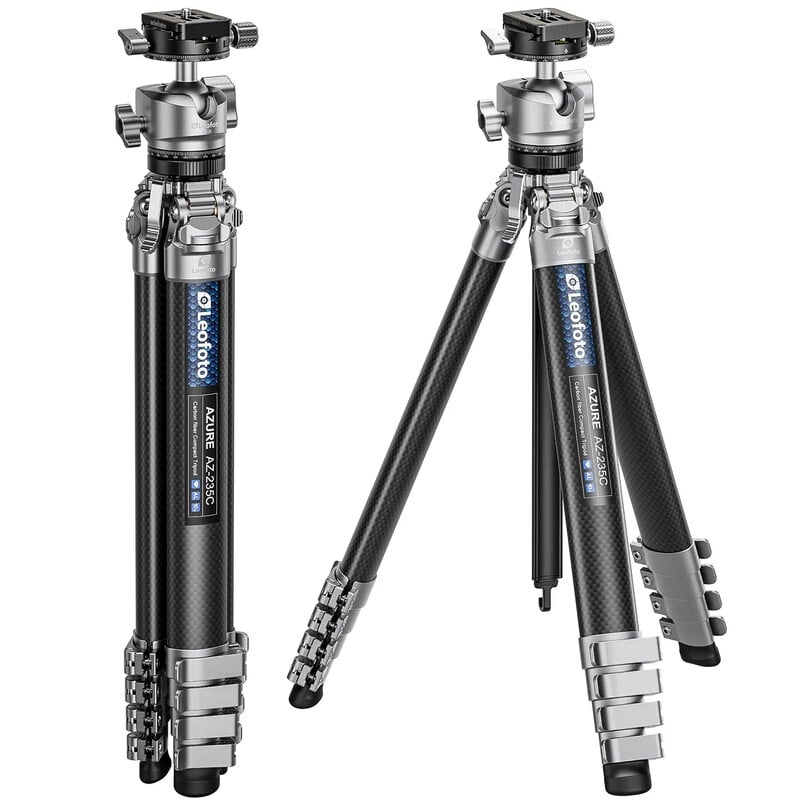 Leofoto Carbon tripod AZ-235C+MBH-30 Azure Half Silver