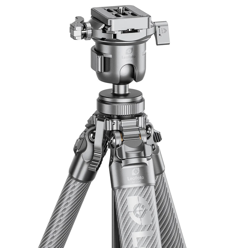 Leofoto Carbon tripod AZ-204C+MBH-30 Azure Full Silver