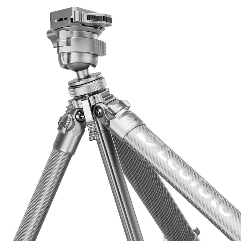 Leofoto Carbon tripod AZ-204C+LH-30R Azure Full Silver