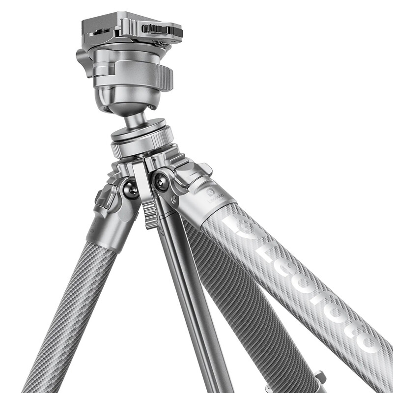 Leofoto Carbon tripod AZ-204C+MBH-30 Azure Full Silver