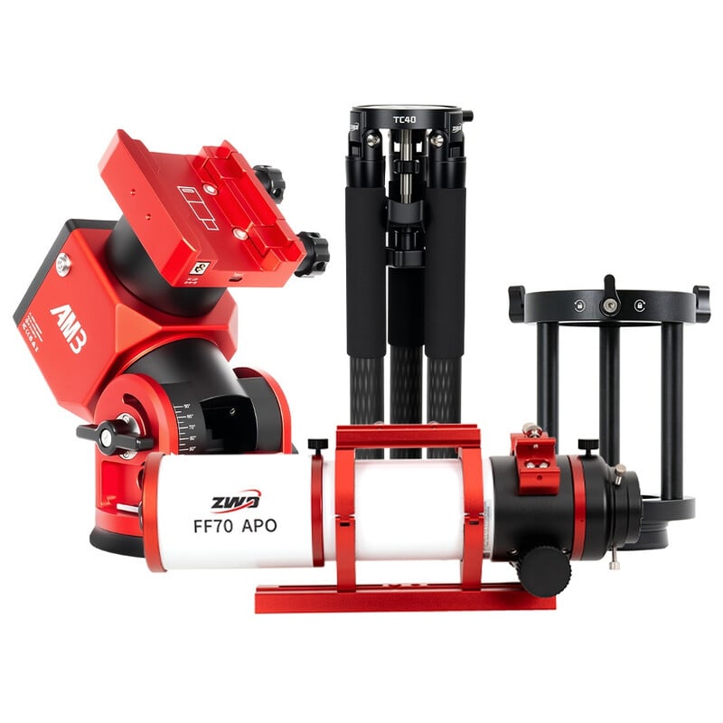 ZWO Apochromatische refractor AP 70/490 FF70 AM3N+PE160+TC40
