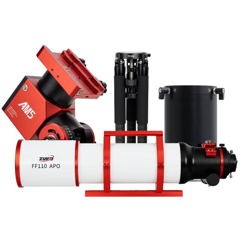 ZWO Rifrattore Apocromatico AP 110/766 FF110 AM5N+PE200+TC40
