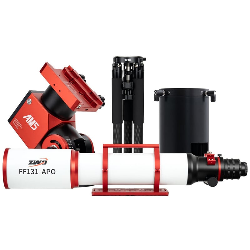 ZWO Refractor apocromático AP 131/983 FF131 AM5N+PE200+TC40