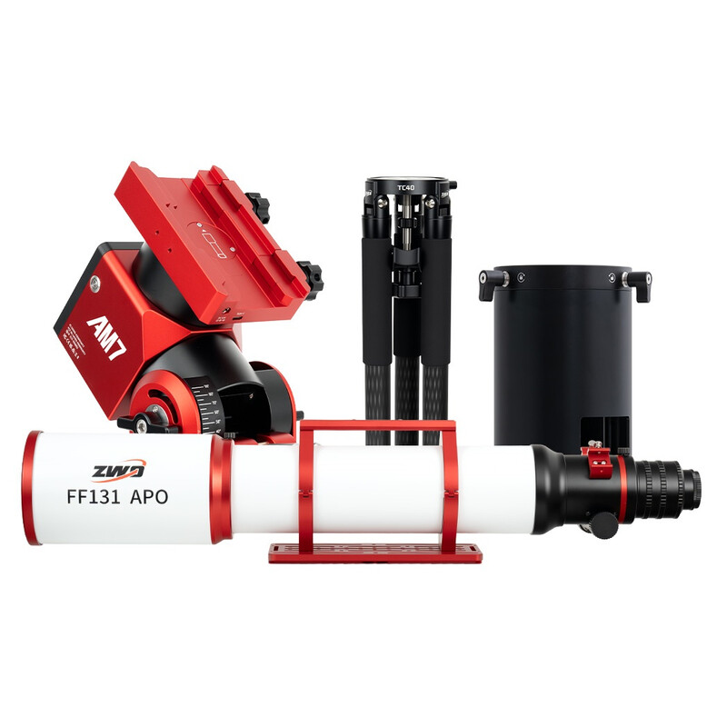 ZWO Apochromatische refractor AP 131/983 FF131 AM7+PE200+TC40
