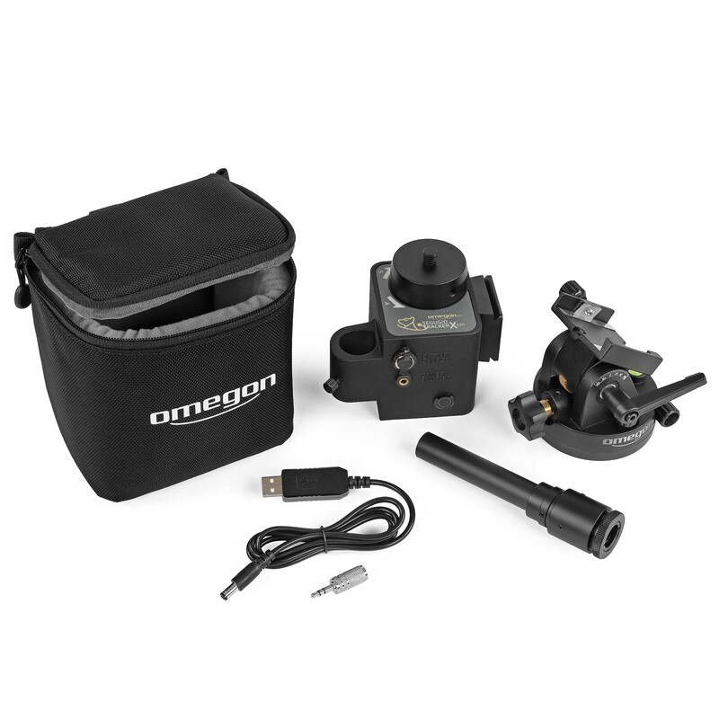 Omegon Montura Kit Segugio Tracker con cuña ecuatorial y buscador de polo