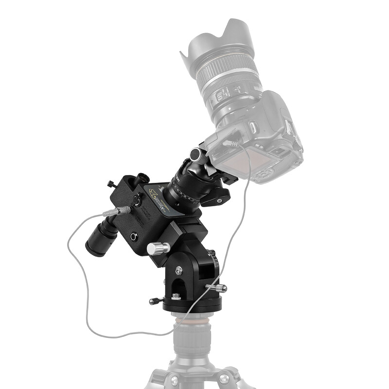 Omegon Montatura Set Segugio Tracker con testa a sfera, testa equatoriale Deluxe e cercatore polare