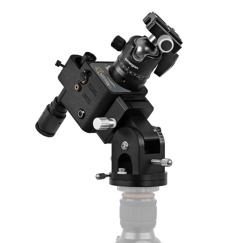 Omegon Mount Segugio Tracker Set with ballhead, deluxe polar wedge and pole finder