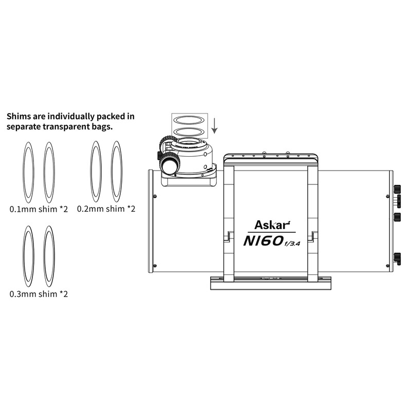 Askar Telescoop N 160/576 N160 Astrograph