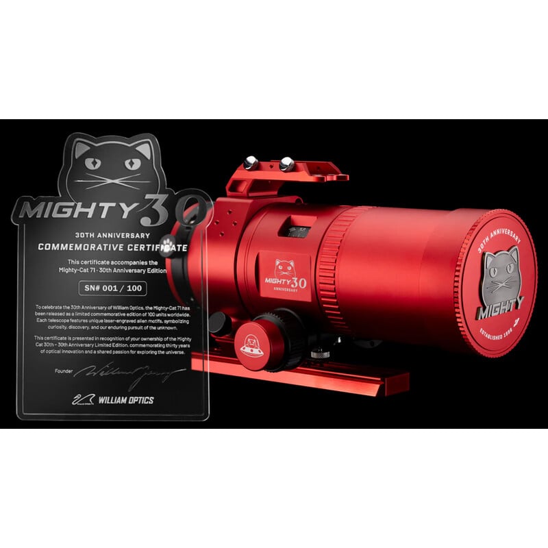 William Optics Rifrattore Apocromatico AP 71/230 Mighty-Cat 71 WIFD 30th Anniversary Limited Edition