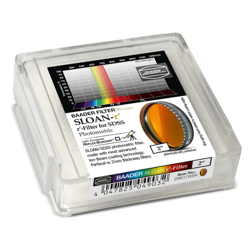 Baader Filters SLOAN/SDSS r' Photometric 2"