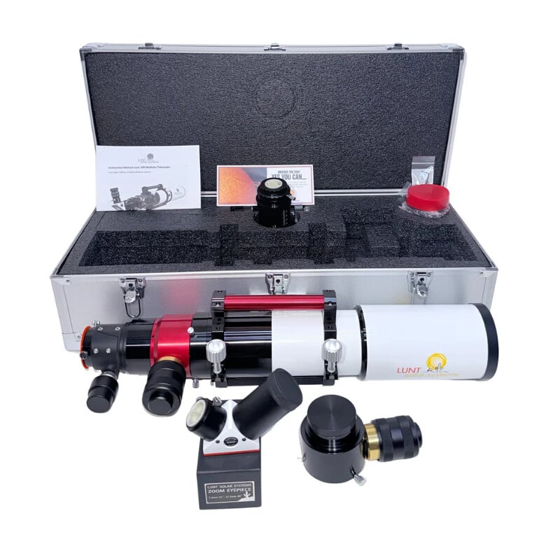 Lunt Solar Systems Telescopio Solare ST 100/700 LS100MT Ha / B1800 PT DS Premium PLUS Kit