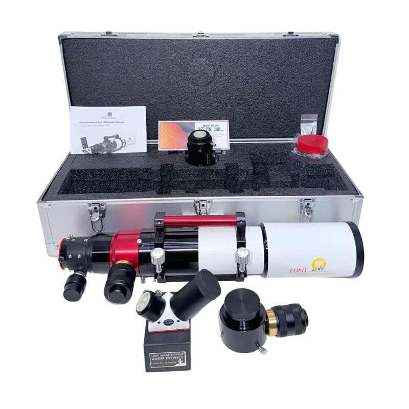 Lunt Solar Systems Zonnetelescoop ST 100/700 LS100MT Ha / B1800 PT DS Premium PLUS-set