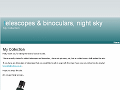 Telescopes & binoculars, night sky - My Collection